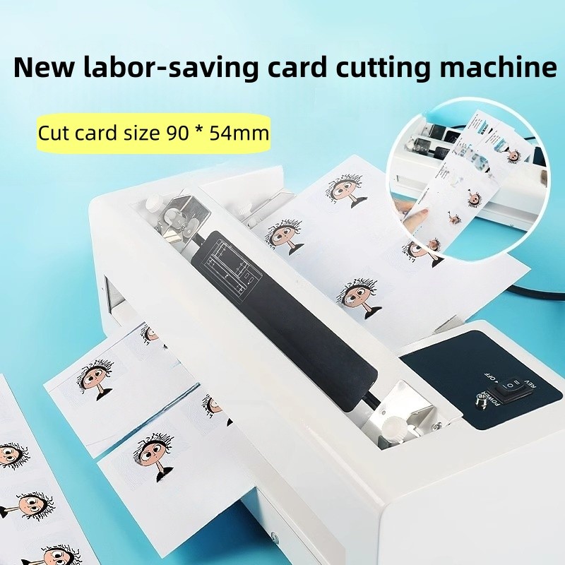

A4 electric business card cutter heavy duty fine-tuning card cutting machine paper guillotine Paper Trimmer Office Electronics