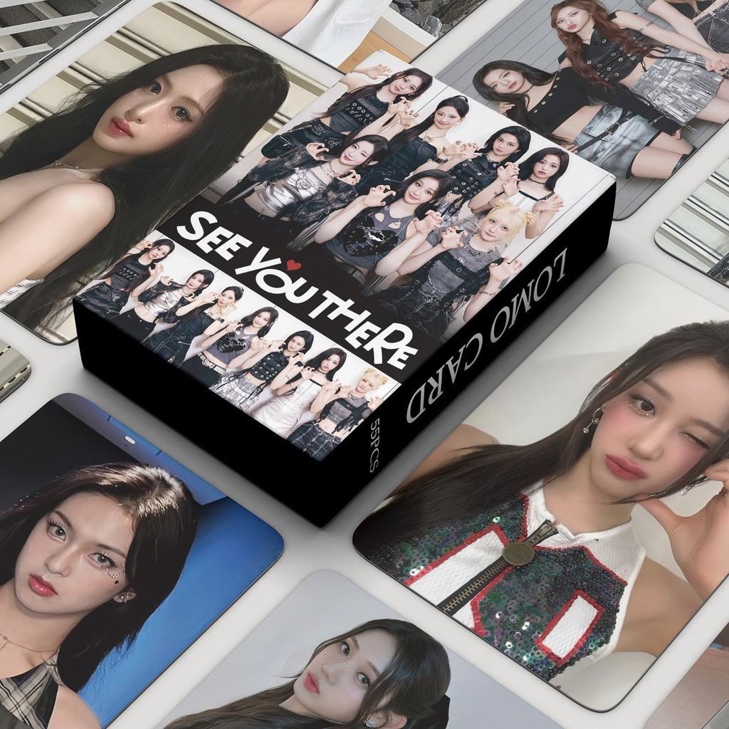 

Total Link 55 pcs in stock Baby Monster Fan Collection Card AHYEON Photo card postcard lomo card