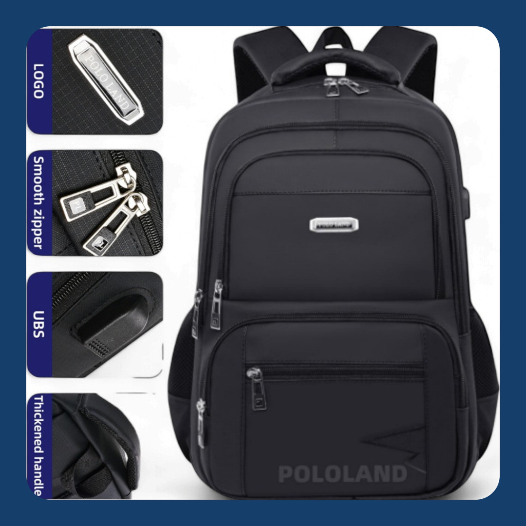 Polo Land 18 In Anti Air Tas Kerja Tas Sekolah Import Backpack Daily