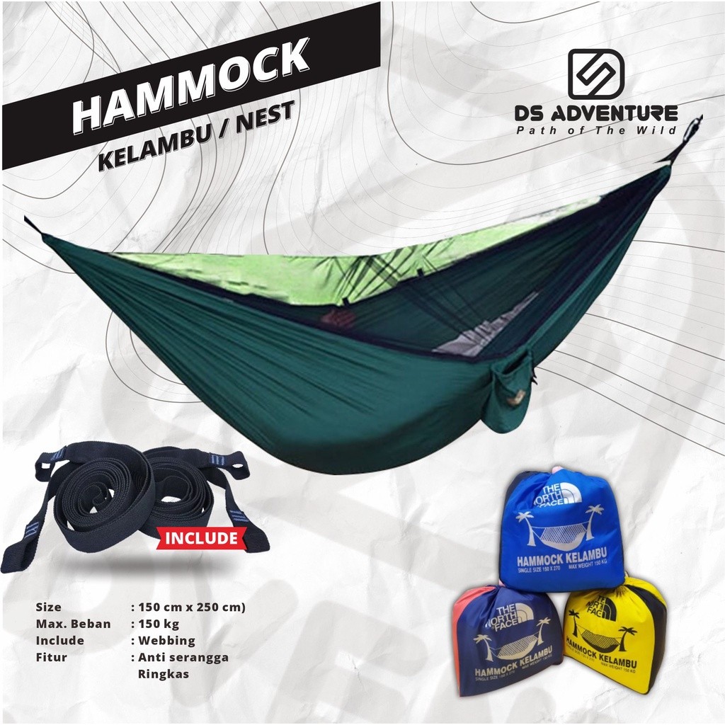 Hammock kelambu -ayunan gunung - hammock kelambu - hammock jaring - hamock kelambu - hammock ayunan 