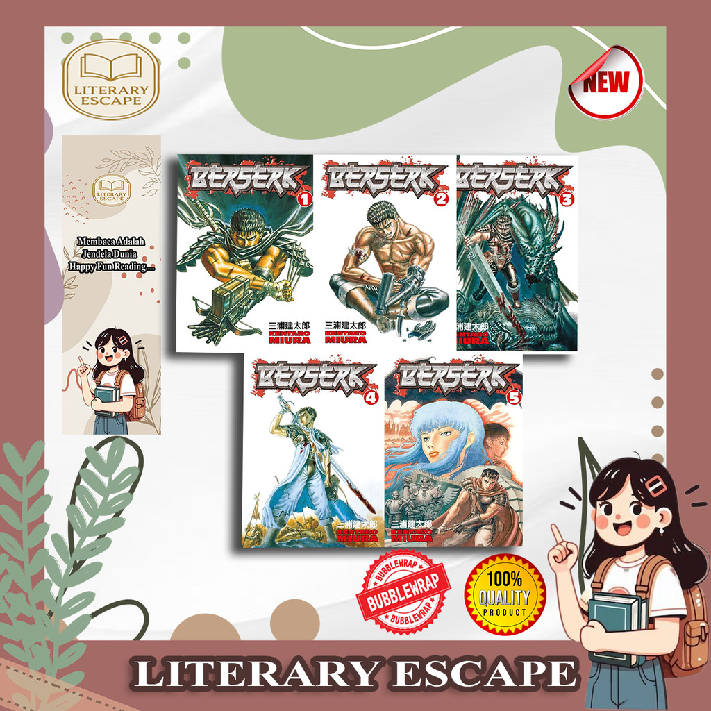 Komik Manga Berserk Vol. 1-42 (English,Indonesia)