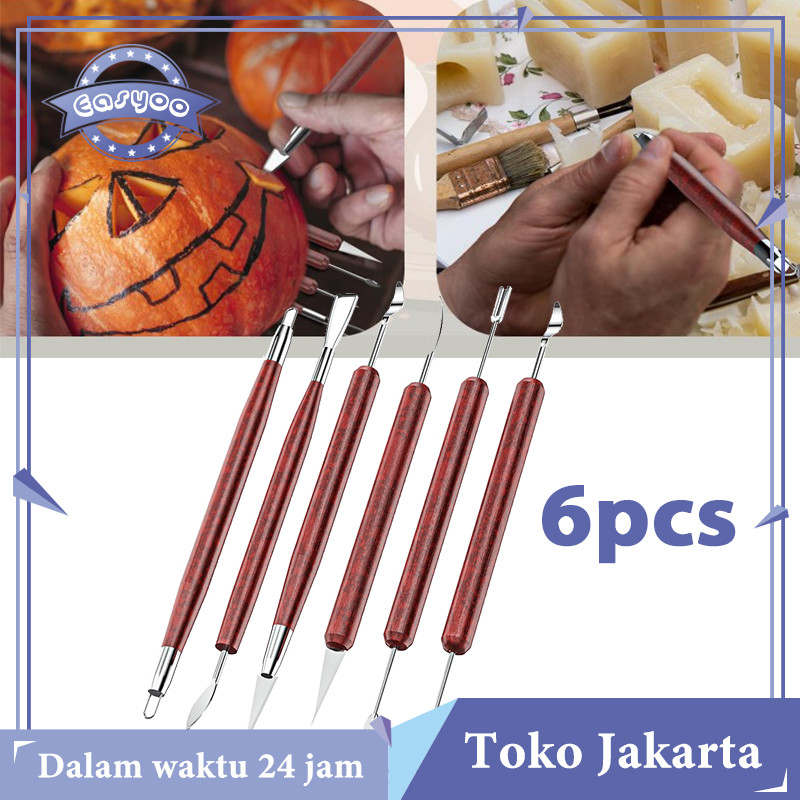 

Clay Sculpting Tools Alat Buat Clay 6pcs Clay Tools Stainless Alat Untuk Clay Alat Clay