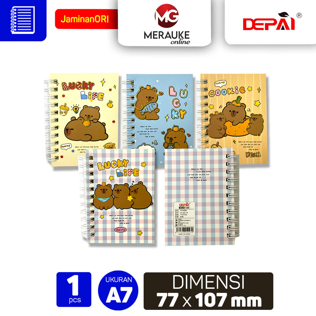 

DEPAI Notebook Spiral Aesthetic A7 666 78 Buku Jurnal Buku Catatan Buku Tulis Aesthetic Sekolah