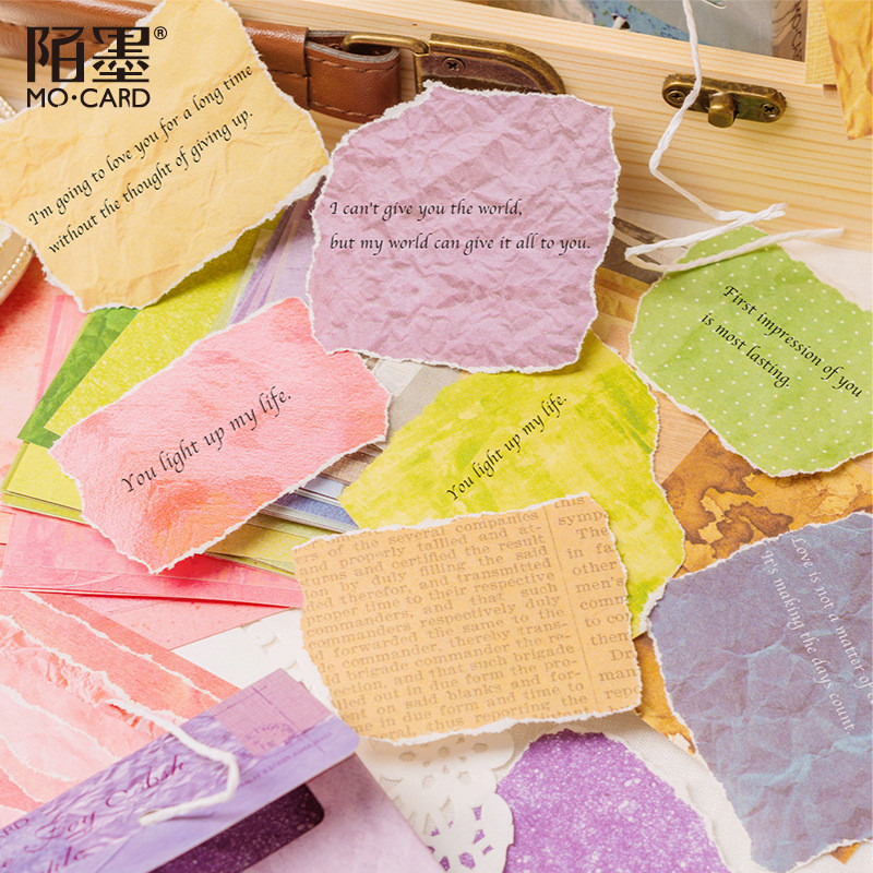 

100 pcs Color gradient square writable memo pad paper Planner handmade DIY Stationery paper