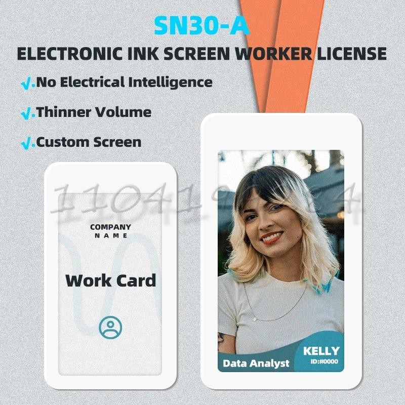 

Fashion high-end E ink Picture Display Tag NFC-Powered Nameplate 3.7 inch E-Paper Price Label Business Badge Employee badge