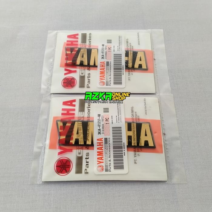 READY EMBLEM BOX AKI RX KING 2002 GOLD ORIGINAL YAMAHA 3KA-F1737-40