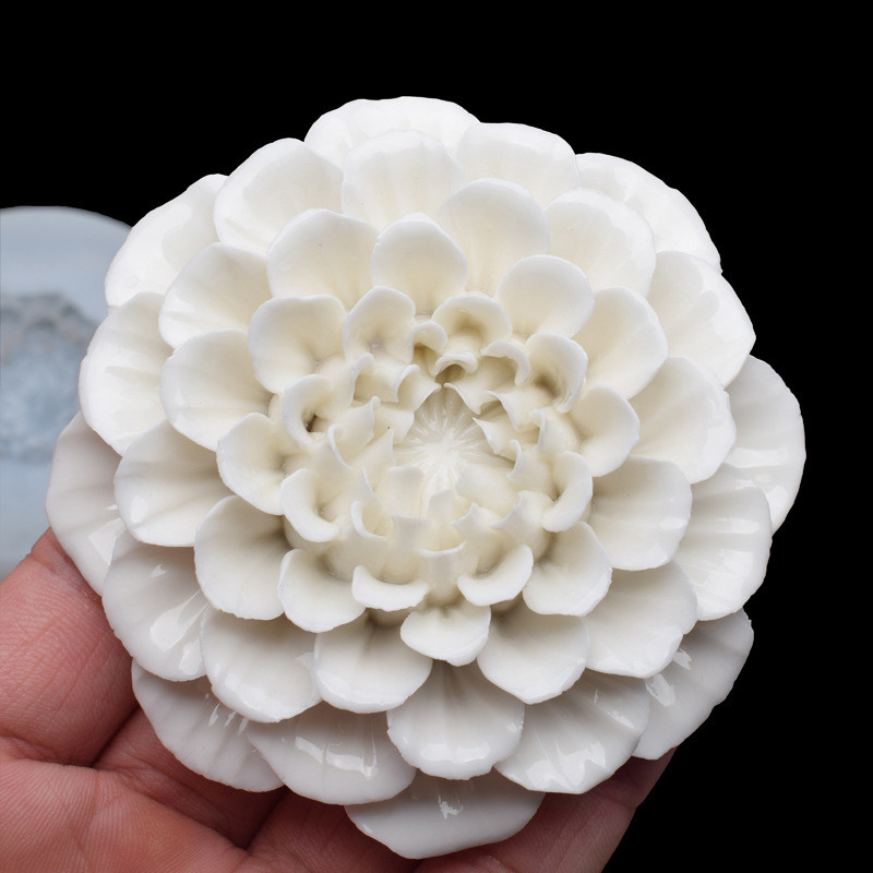 

3D flower fragrance candle silicone mold; floral handmade soap DIY resin gypsum ornaments mold