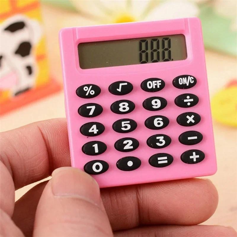 

New Student Mini Electronic Calculator Candy 5 Colors Calculating Office Supplies Gift