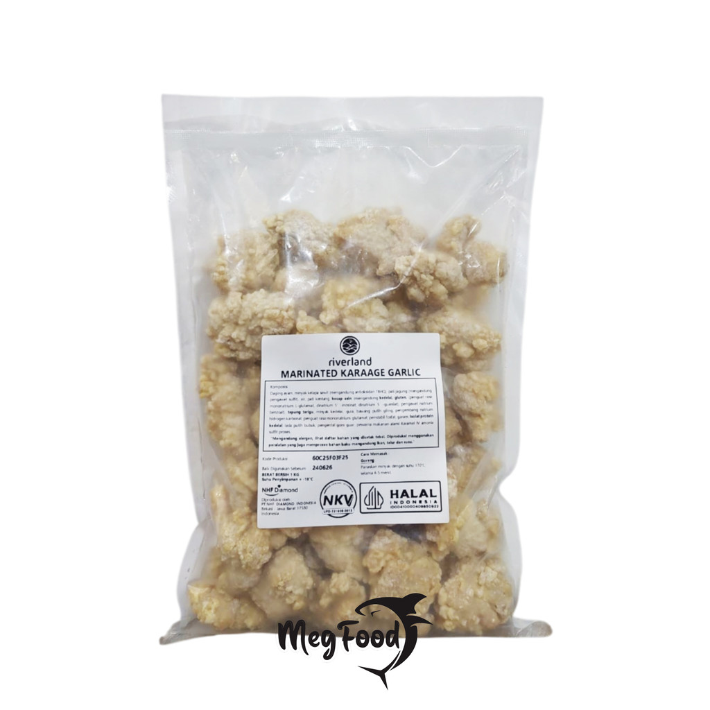 

Riverland Chicken Marinated Karaage Garlic 1 Kg - Tatsuta Chicken Karaage