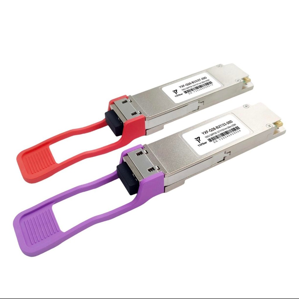 YXFiber SFP BIDI QSFP28 100G 10KM 20KM 40KM 80KM