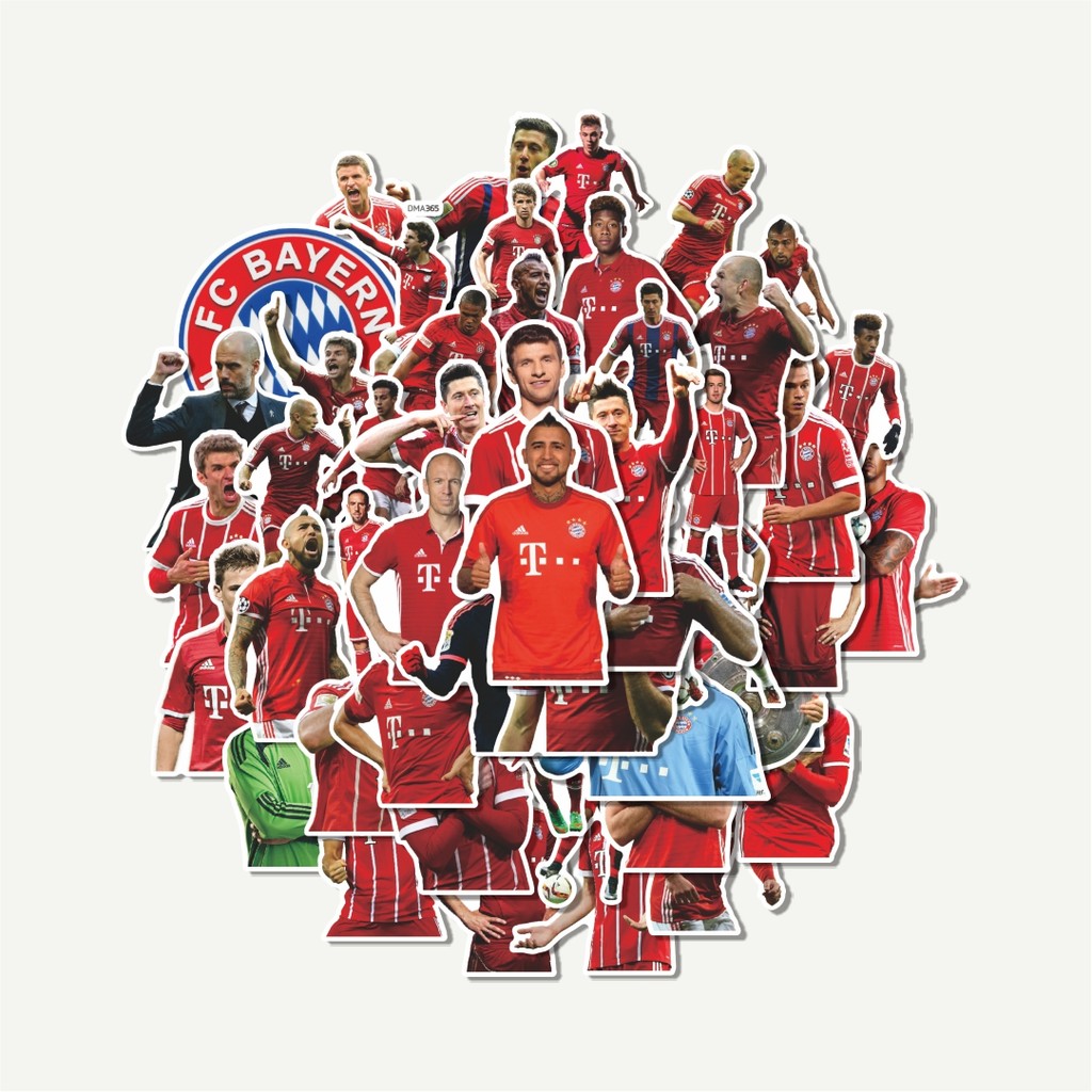

Sticker Pack Stiker Football Series FC Bayern München | Sticker TUMBLR | Stiker LAPTOP KOPER HELM