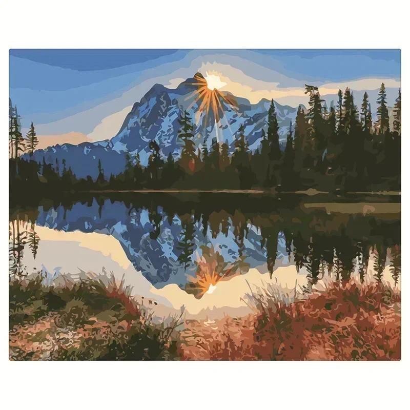 

Tulip DIY Digital Acrylic Flower Painting, Hand-Filled Landscape Painting, Explosion, 20233