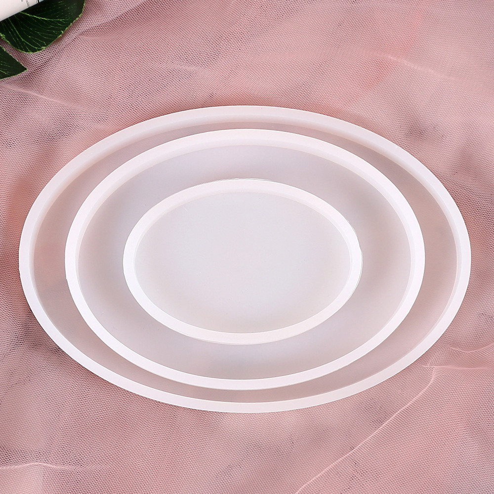 

Oval Tray Silicone Casting Resin Molds For DIY Resin Epoxy Tray Coaster Jewelry Findings Tools Moulds Uv Epoxy Handmade Artcraft