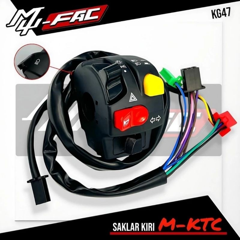 SAKLAR KIRI MODEL KTC SAKLAR MODEL KTC UNIVERSAL VIXION NMAX SATRIA FU FIZR GSX NMAX PCX DLL
