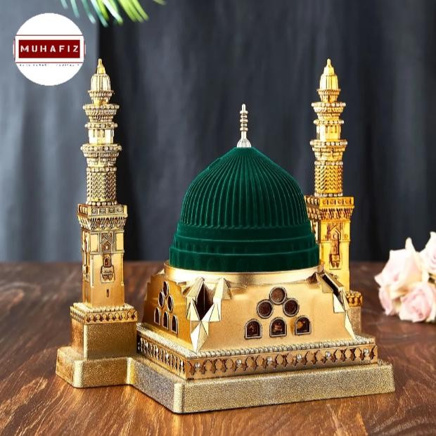 TERLARIS Miniatur Kubah Hijau Masjid Nabawi Asli Turki