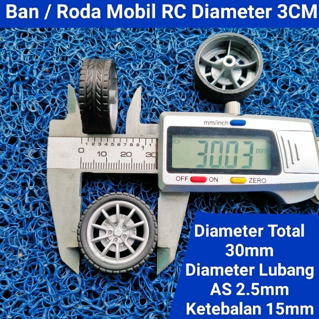 1Pcs Ban / Roda 3CM Untuk Mobil Mainan RC Bahan karet untuk segala jenis Mobil Mainan Remote Control