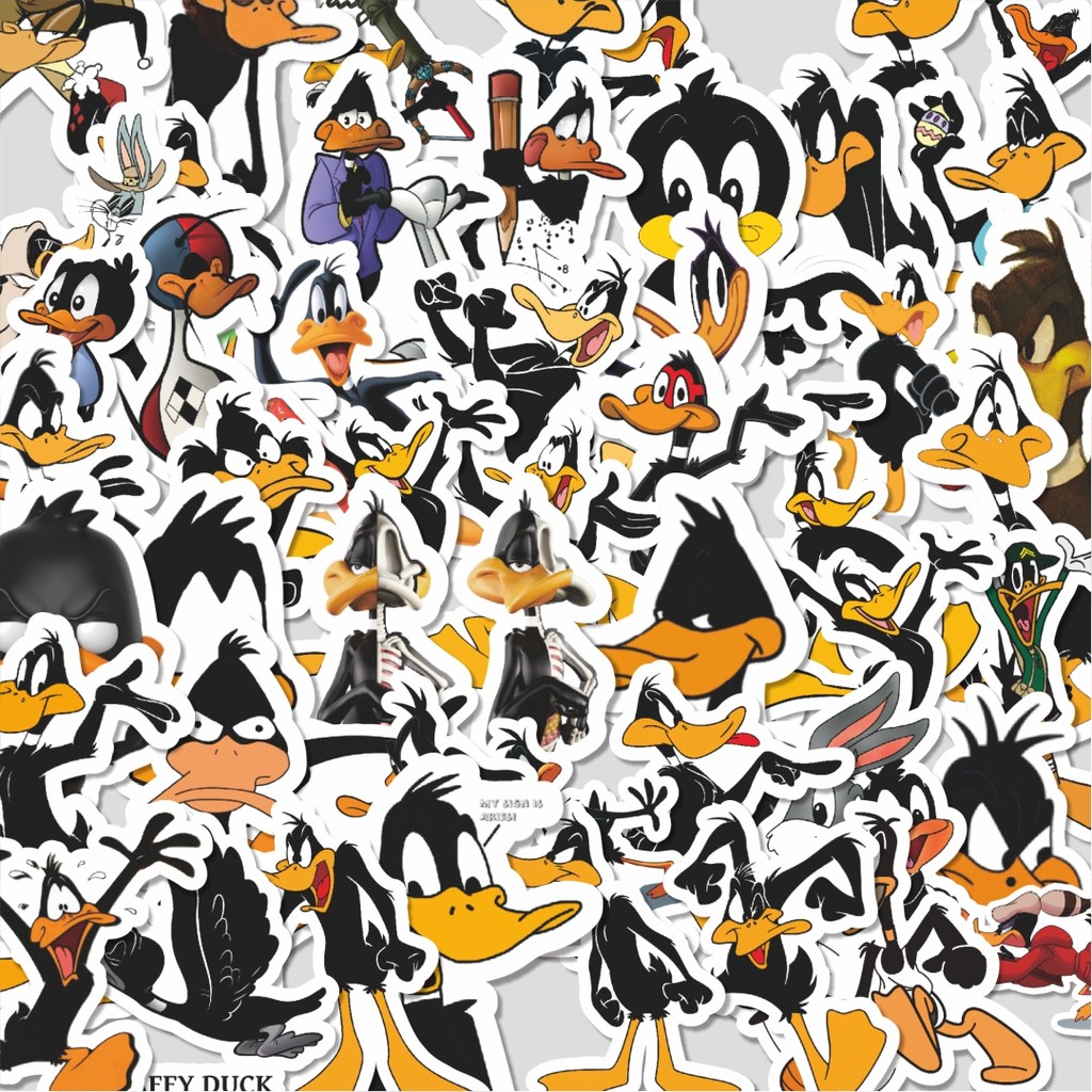

Stiker Cutting Pack Stiker Warner Bros Series Looney Tunes Character Dafyy Duck Isi 100Pcs Series Aesthetic Lucu Keren Untuk Koper Bahan Vynil