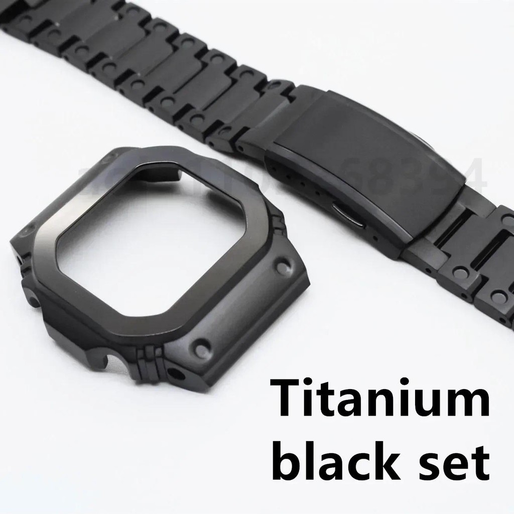 Titanium Bezel for DW5600/5610 GW-M5610 GW5000 G5600E Watch Band Light Weight Camouflage Case Strap 