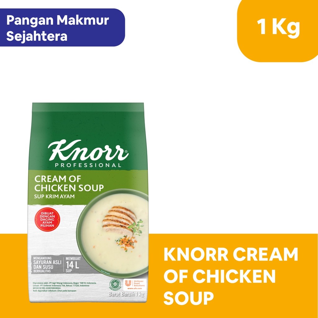 

KNORR - SUP KRIM AYAM / CREAM SOUP AYAM / CREAM OF CHICKEN SOUP 1KG