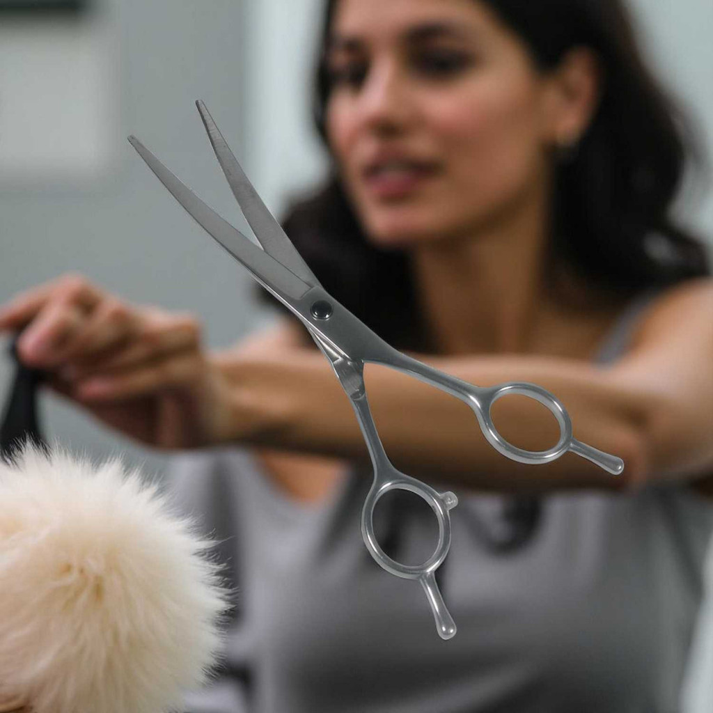 

Gunting Curve Grooming Bulu Hewan Peliharaan 7 Inch - INU72