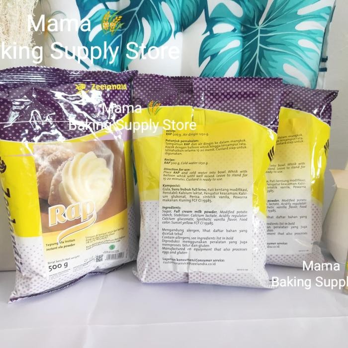 

ZEELANDIA RAP Tepung Custard Powder Vla Instant Instan 500 gr