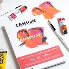 

canson graduate oil & acrylic pad 290gsm 20 lembar