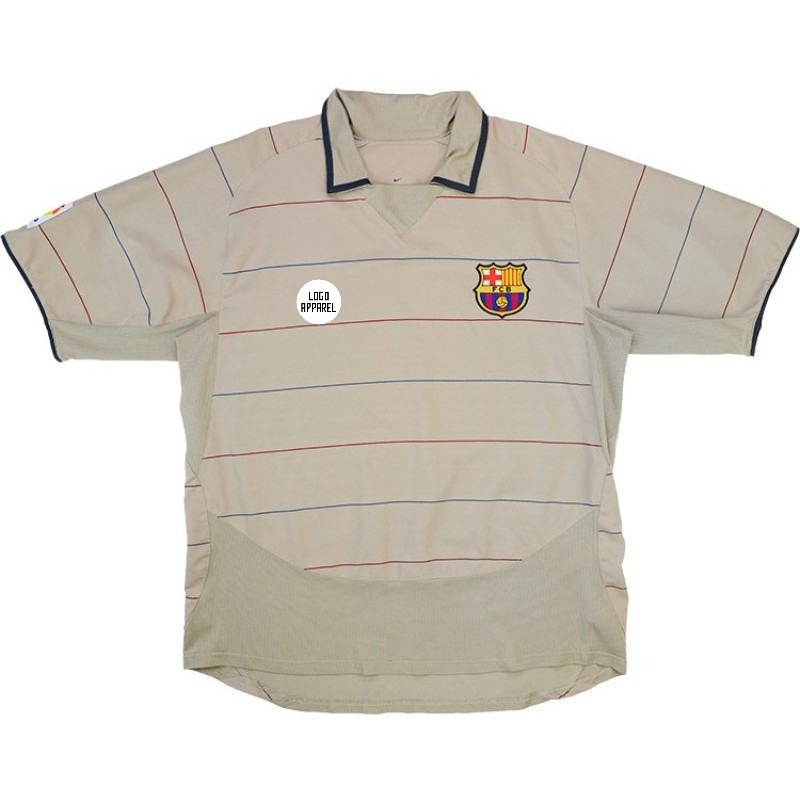 Jersey Barcelona 2003 Away Coklat Dryfit S-5XL