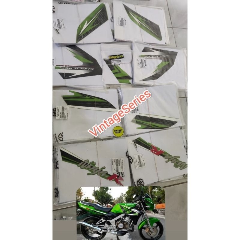 Striping Stiker Ninja R HIJAU 2013 2012 Original KAWASAKI KGP NINJA