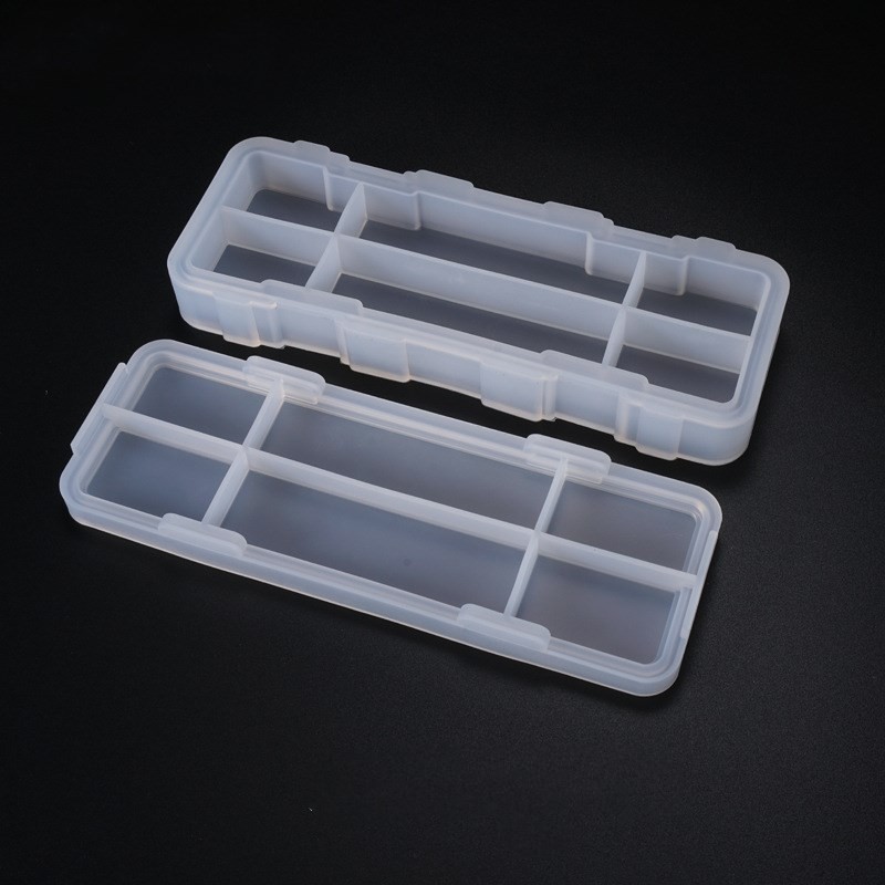 

DIY Crystal Epoxy Resin Mold Stationery Box Pen Container Storage Silicone Mold Crafts Jewelry Making Creative Mould