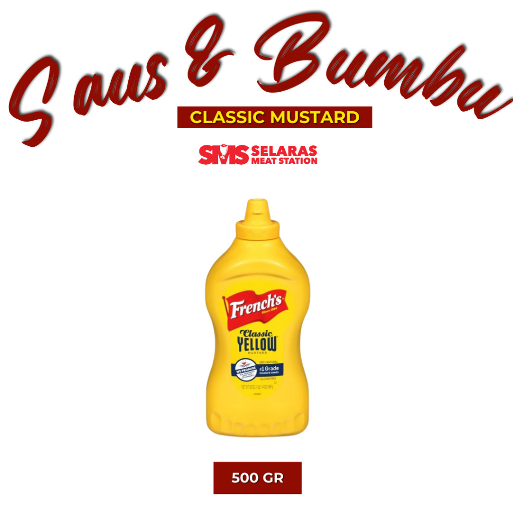 

French's Classic Mustard Saus Mustard 226-396 gram Tangerang Selatan