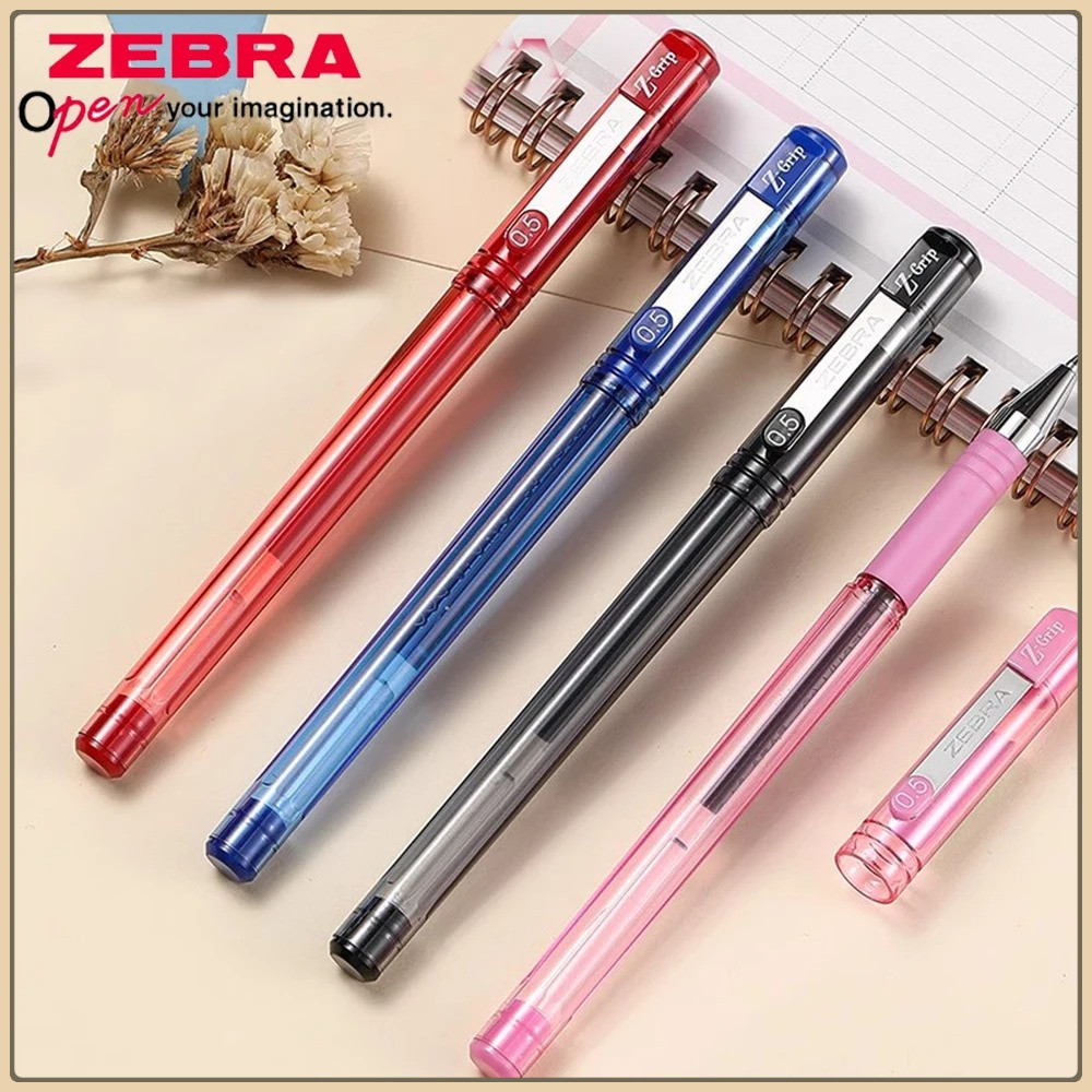 

10pcs Japan ZEBRA Gel Pen JJ1 Quick-drying Waterproof Writing Zgrip Cap Type Black Pen Bullet Stationery Office Accessories