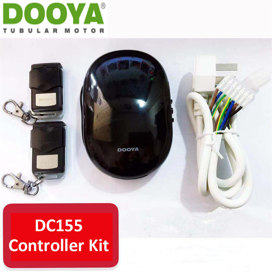 Dooya DC155 RF Receiver+Emitter,Rf433 Wireless Controller Kit for 4 wire Tubular Motor of Rolling Sh