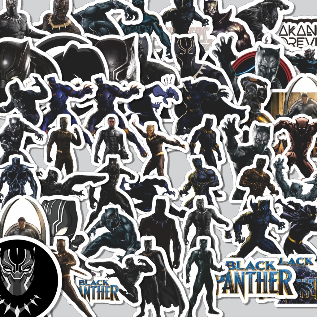 

Stiker Cutting Pack Stiker Black Panther Series 1 T'Challa Isi 100Pcs Series Aesthetic Lucu Keren Untuk Koper Bahan Vynil