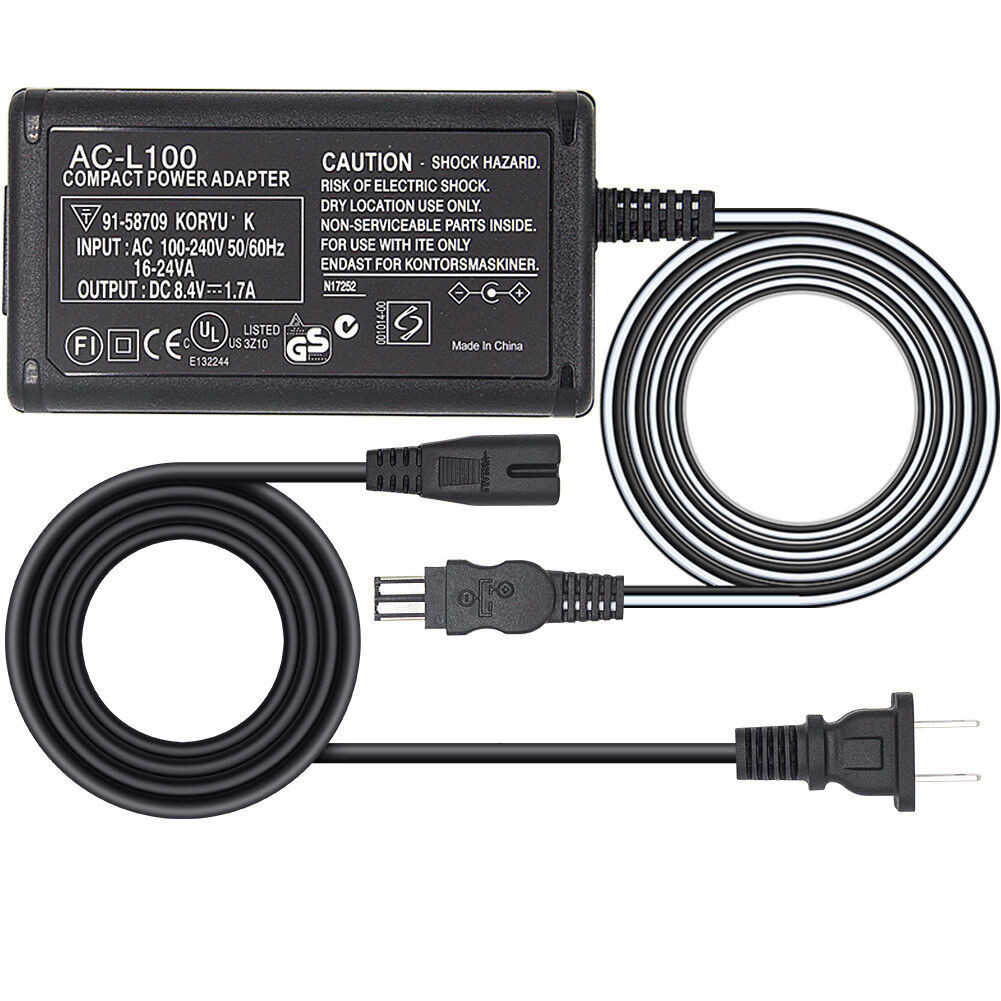 AC-L100C For Sony Camera AC-L10A L10B L15 Power Adapter NX100 AX2000 MC2500 HXR-NX3 CCD-TRV228 TRV61