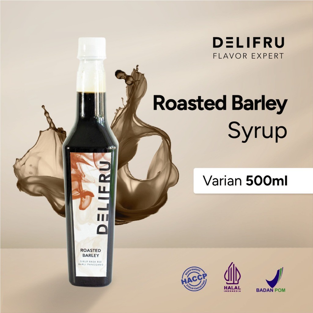 

NEW SALE Syrup Roasted Barley Delifru 500 ml - Sirup Jelai Panggang Premium