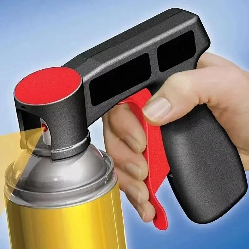 

1 Pcs Plastic Portable Spray Paint Handle, Universal Reusable Car Color Changing Film Pasting Self Spraying Hand Spray Gun