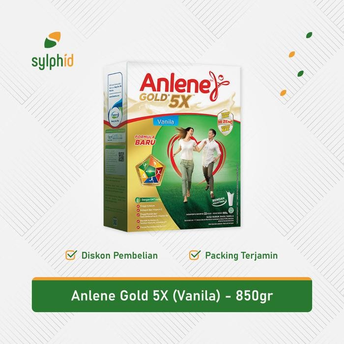 

[Best Seller] Anlene Gold 5x Vanilla 850gr / Susu Vanila Dewasa / Tulang Sendi Otot - 1 pc