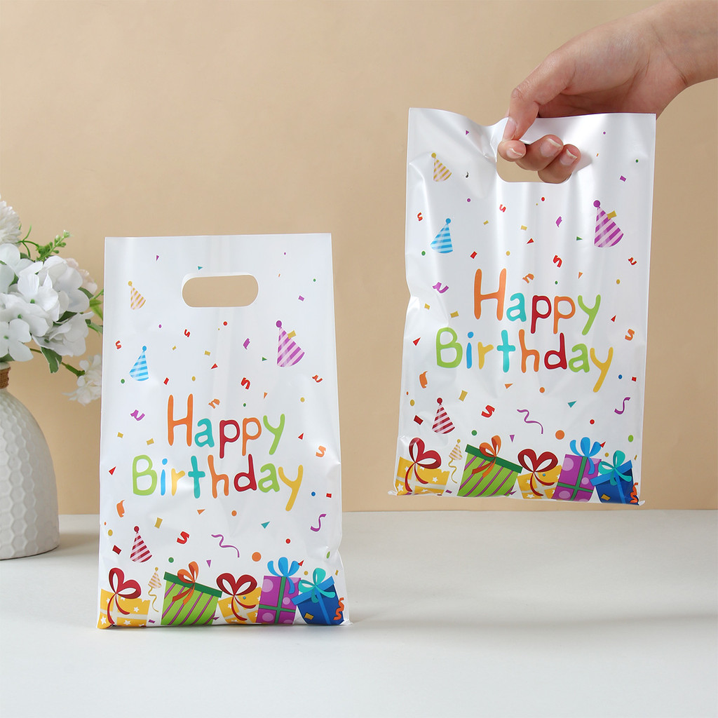 

Gift Box Happy Birthday Gift Bag Happy Birthday Party Decoration Kids Adult Birthday Party Supplies Candy Packing Bag Treat Bags