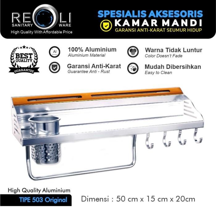 Rak Pisau dan Bumbu Aluminium REOLI