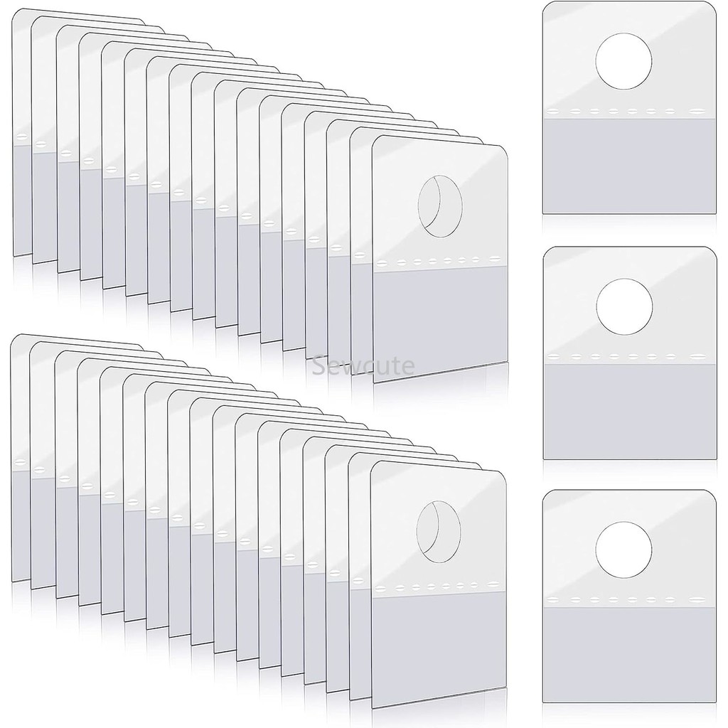 

200pcs Hang Tabs Round Hole Hang Tags Reinforcement Self-Adhesive Heavy Duty Display Tags for Hanging Retail Displays