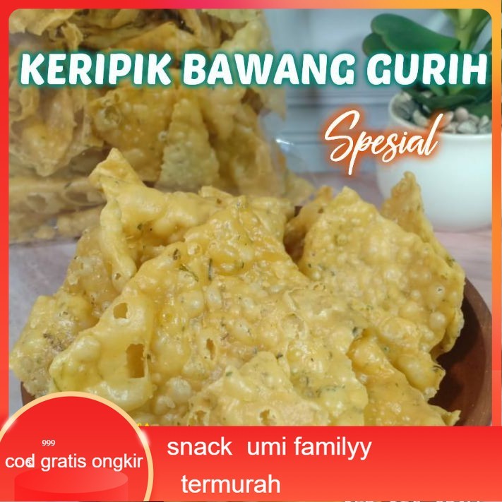 

(Bayar Di Tempat) Keripik Bawang Gurih Spesial Homemade Renyah 250gr-1kg