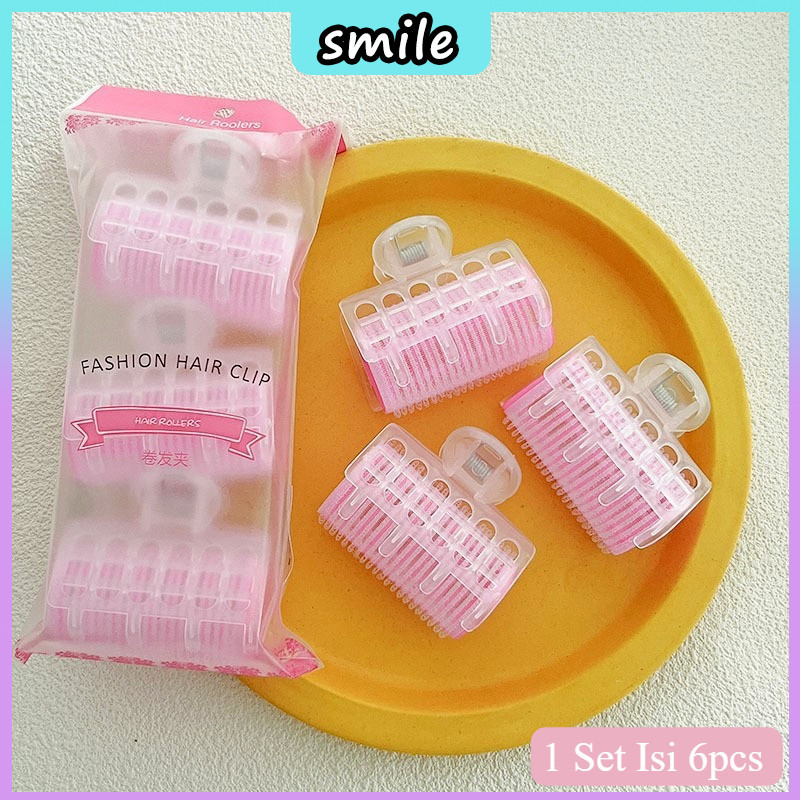 Ready-Roll Rambut Jepit / Roll Poni Jepit /1 SET ISI 6PCS ROLL RAMBUT JEPIT