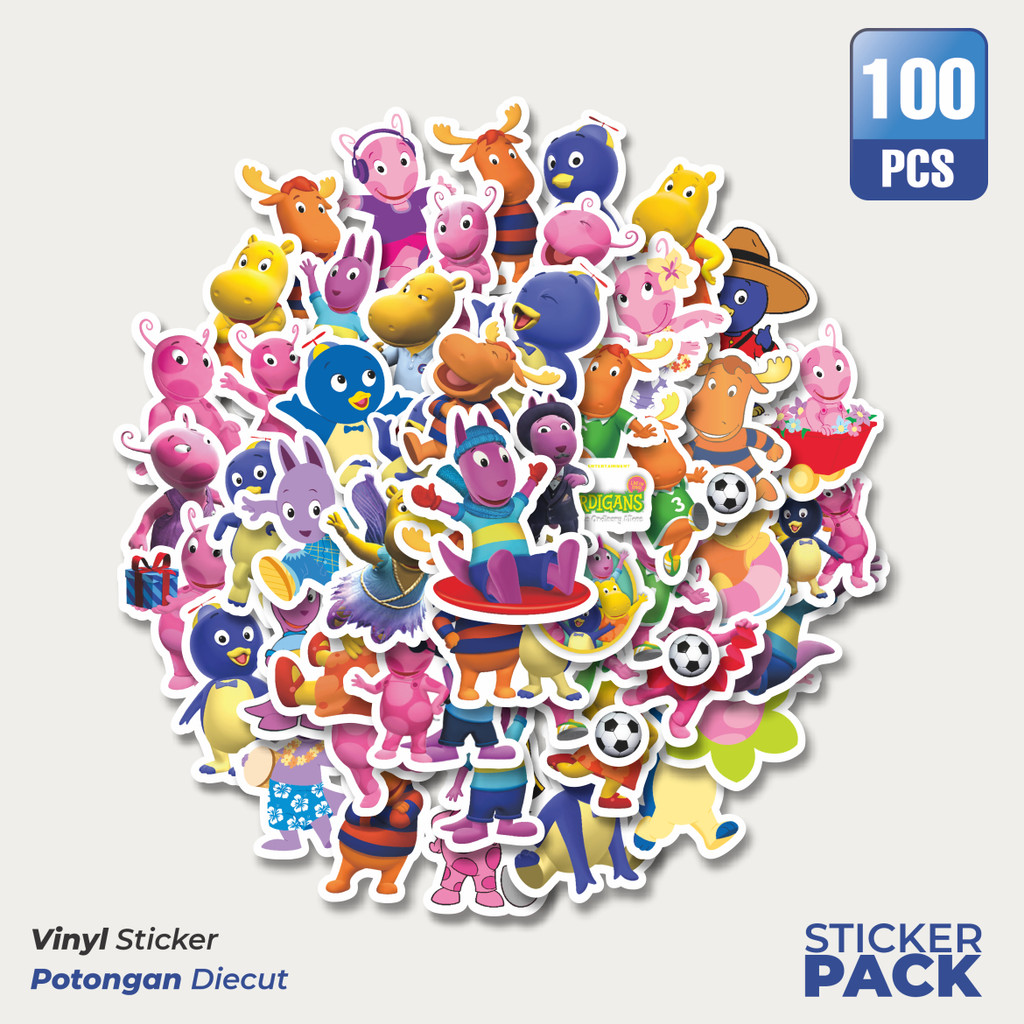 

Stiker Vinyl Stiker Kartun Series Bakyardigans Mix 1 Waterproof Aesthetic- Untuk Laptop, Motor, dan Helm - Paper Stationery Pack