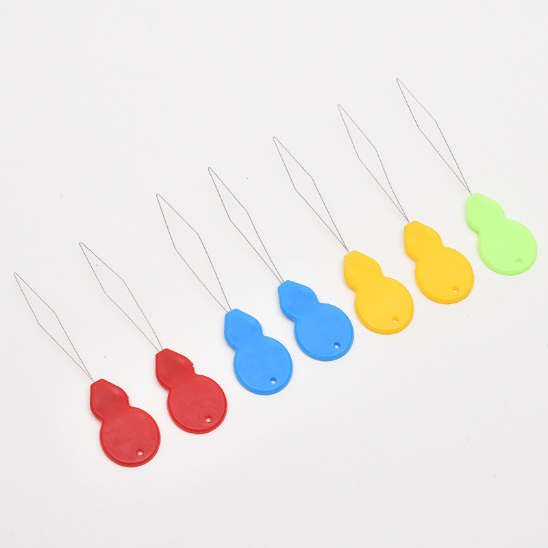 

12Pcs Needle Threader Stitch Insertion Tool for Sewing Machine Plastic Wire Loop for Needles Needleswork Threader Sewing Tools