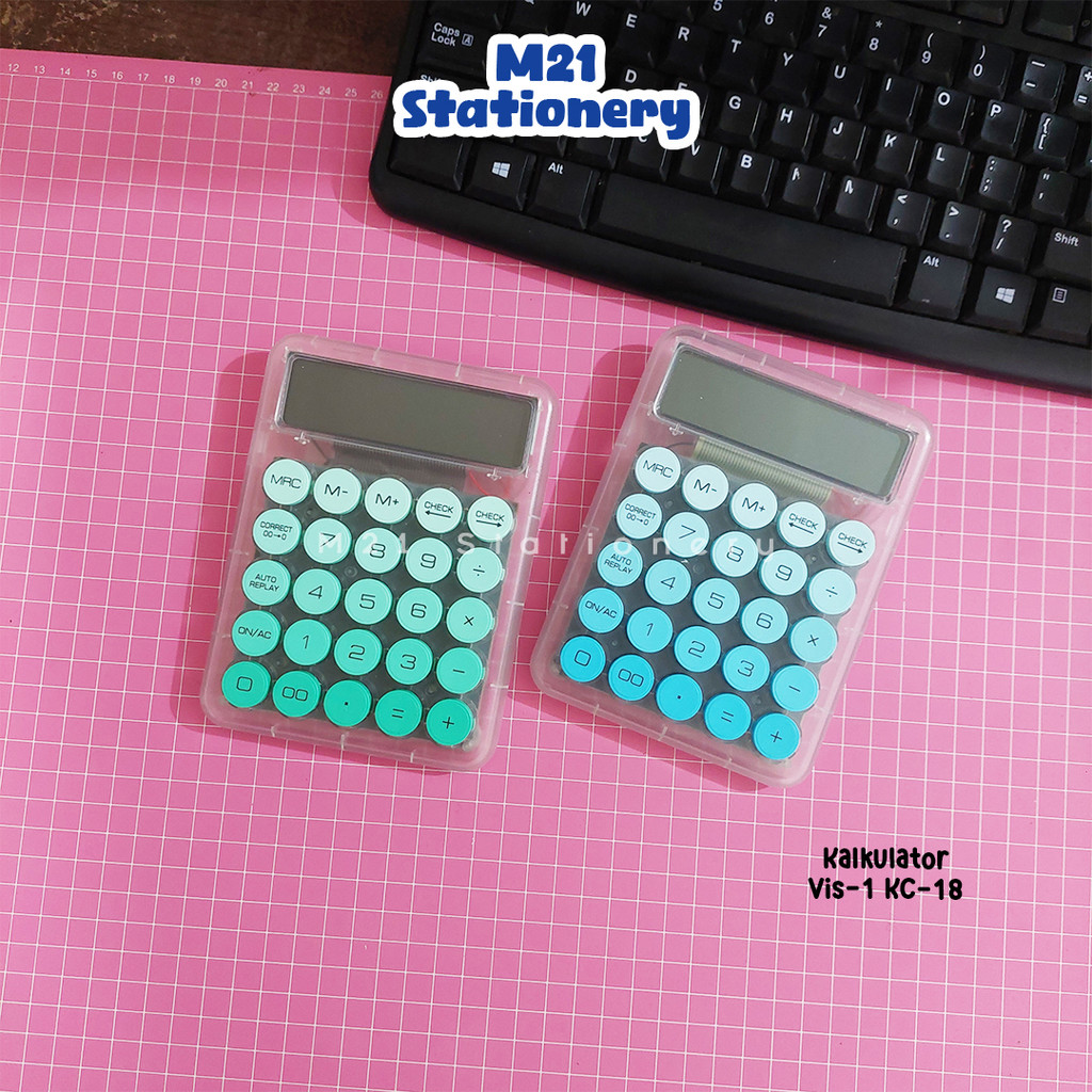 

KALKULATOR VIS1 KC-02 / 12 DIGIT CALCULATOR MINIMALIS DISPLAY BESAR LUCU MINIMALIS