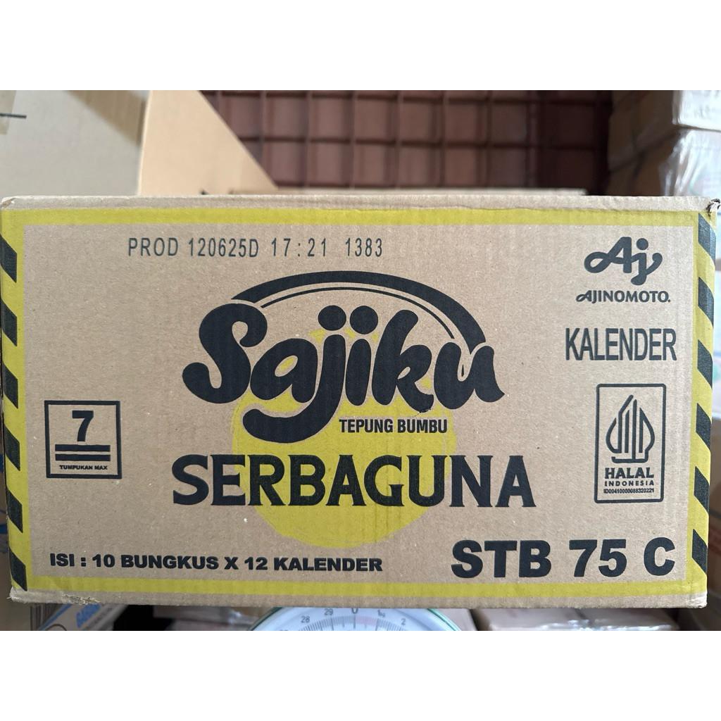 

Sajiku sachet 75g @ 120 sachet / 1 dus