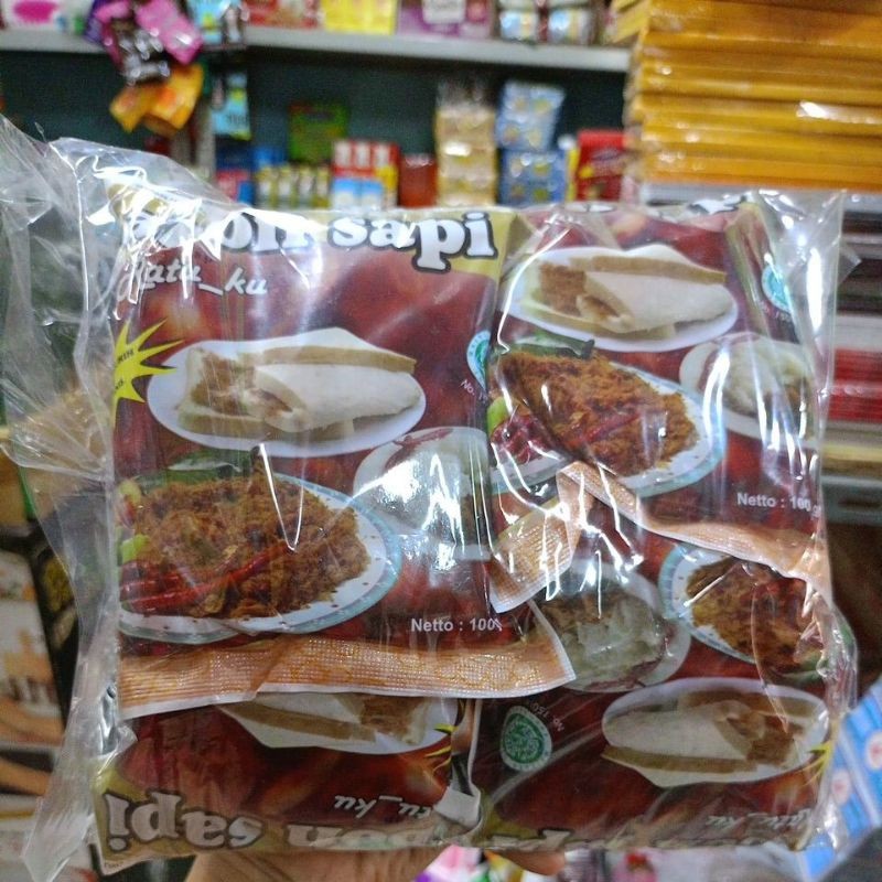 

1 Pak Abon Sapi Cap RATUKU Isi 10 Pcs 100 Gr