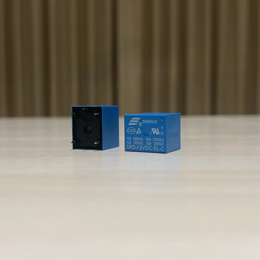 RELAY 5 PIN 5P KAKI 12V 12 VOLT 10 AMPERE 10A SONGLE SRD-12VDC-SL-C