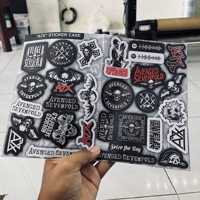 

29 Pcs Stiker Band Rock A7X Sticker Band Rock Anti Luntur Tahan Air Stiker HP Laptop Helm Tumbler