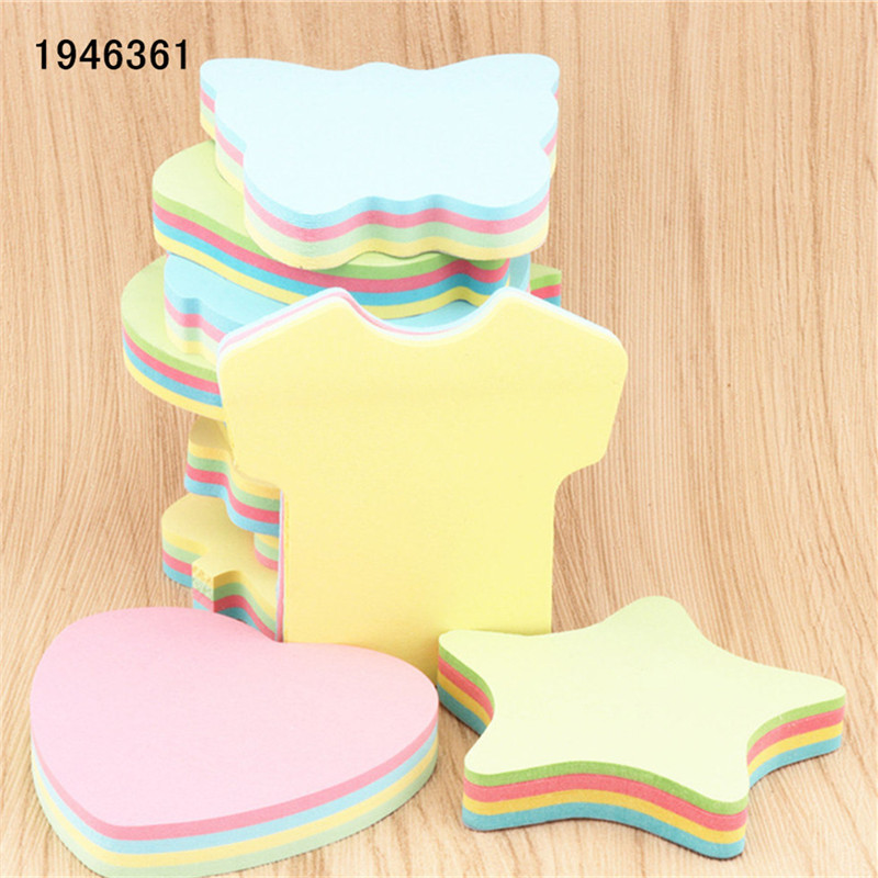 

100page colour Self Adhesive Various shapes Memo Pad Sticky Notes Bookmark Point It Marker Sticker Paper Office School Supplies